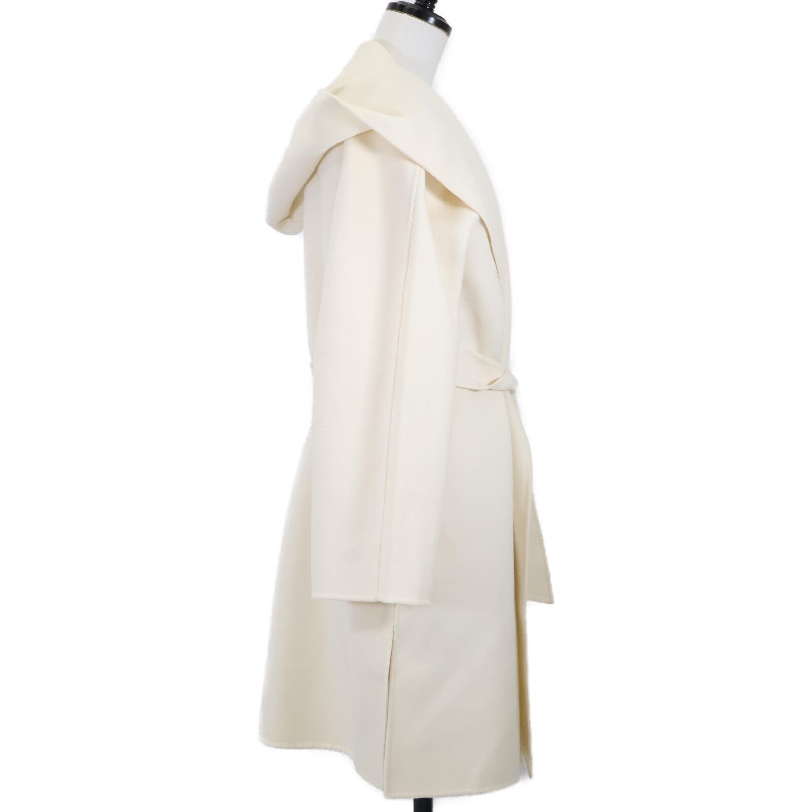 MAXMARA STUDIO マックスマーラスタジオ ｱｲﾎﾞﾘｰ ｳｰﾙｶｼﾐﾔ混 ｸﾁｰﾄｱﾏｰﾉ  