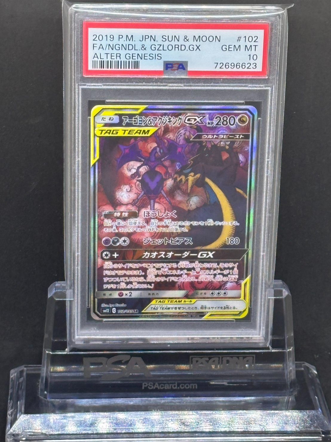 アーゴヨン＆アクジキングGX(SA) SR SM12【オルタージェネシス