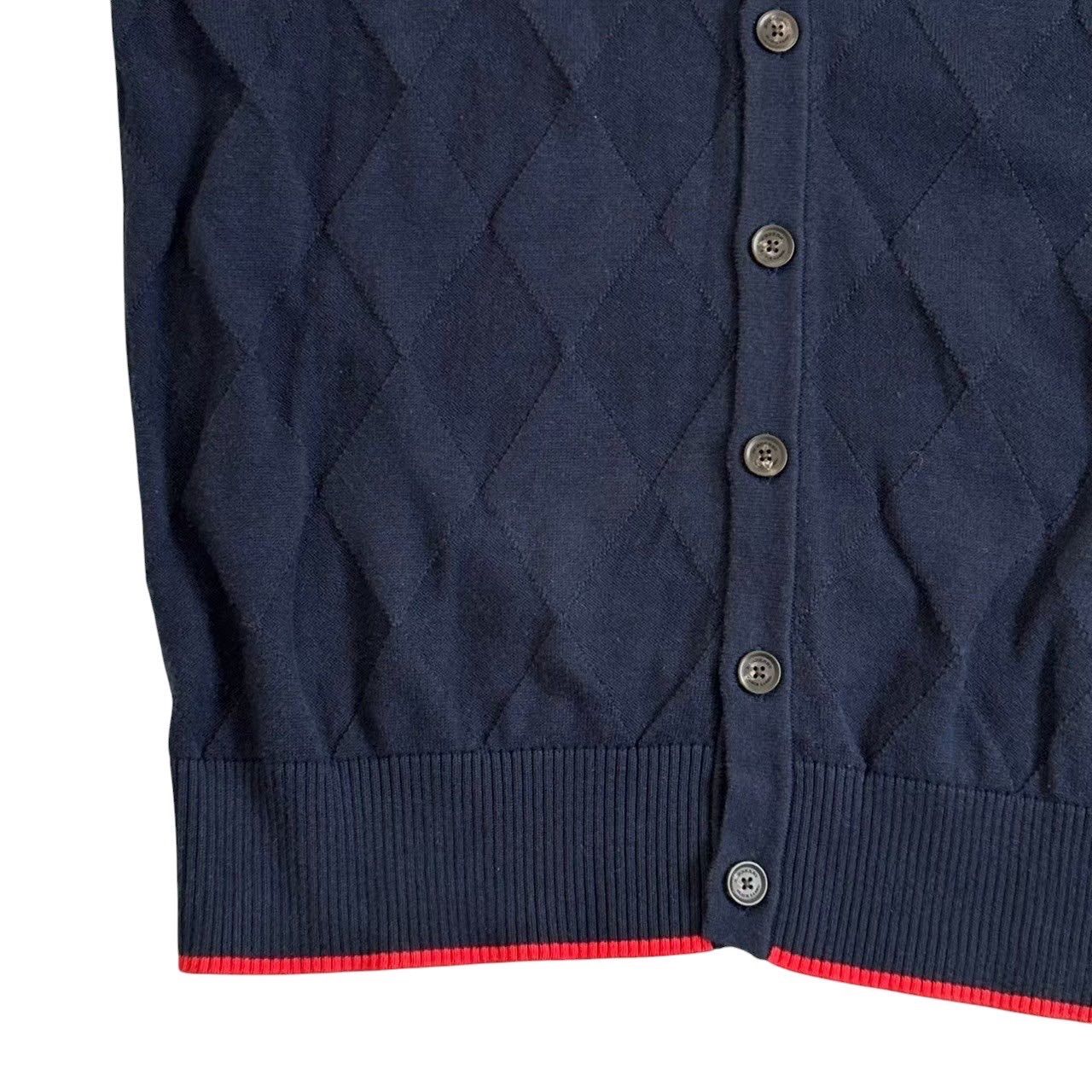 BURBERRY バーバリーブラックレーベル カーディガン 紺 ワンポイント 