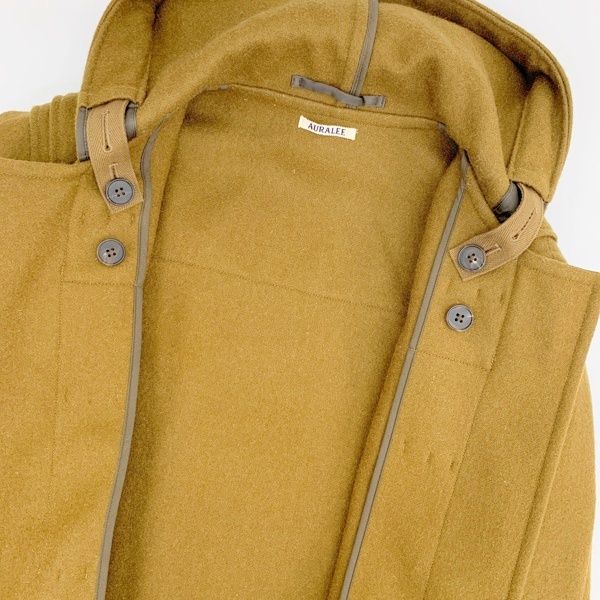 AURALEE 18AW HARD MELTON DUFFLE COAT ハードメルトン トグルボタン ダッフルコート ロング丈 A8AC01HM オーラリー アウター DM12495■