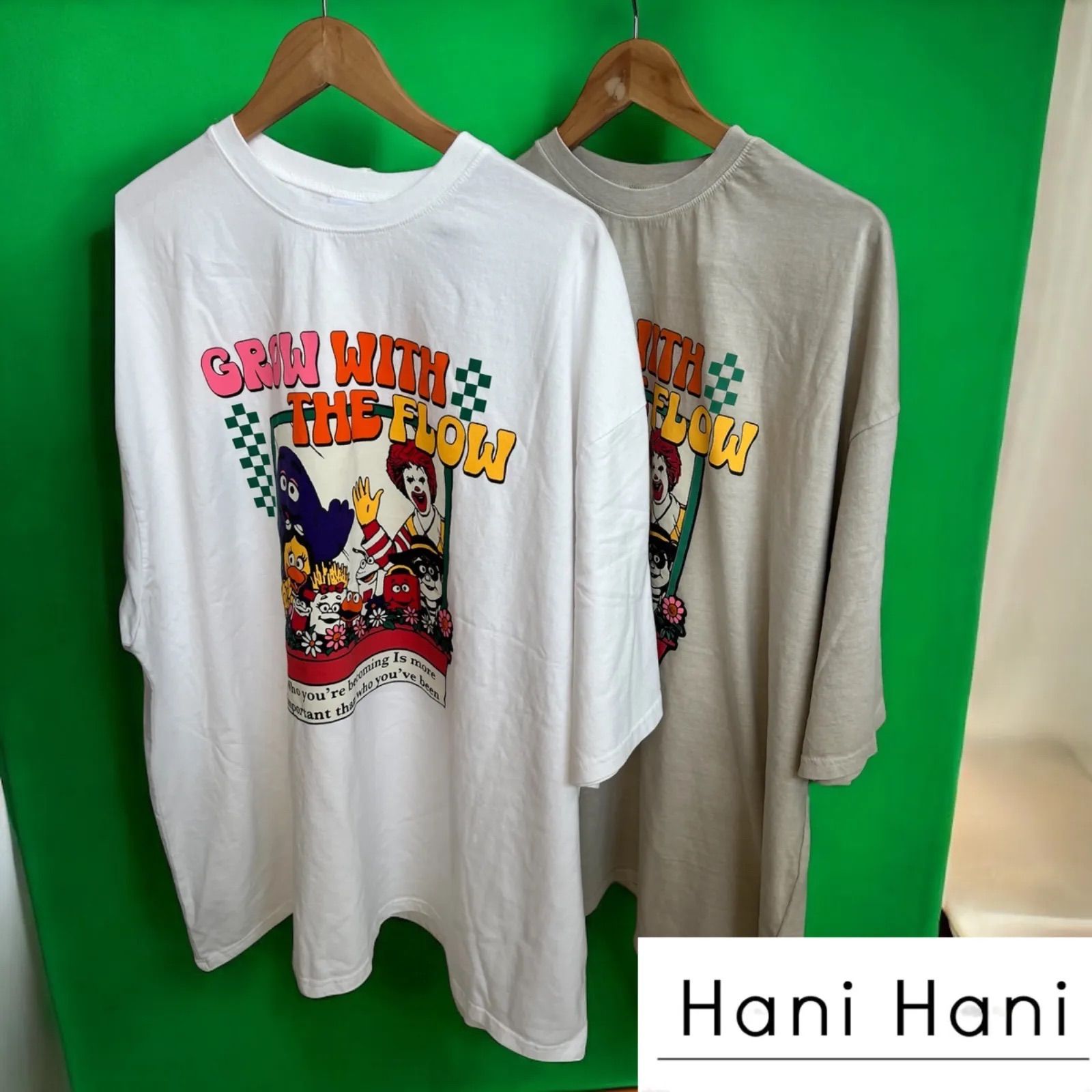 韓国 Tシャツ マクドナルド マック キャラクター オーバーサイズ 
