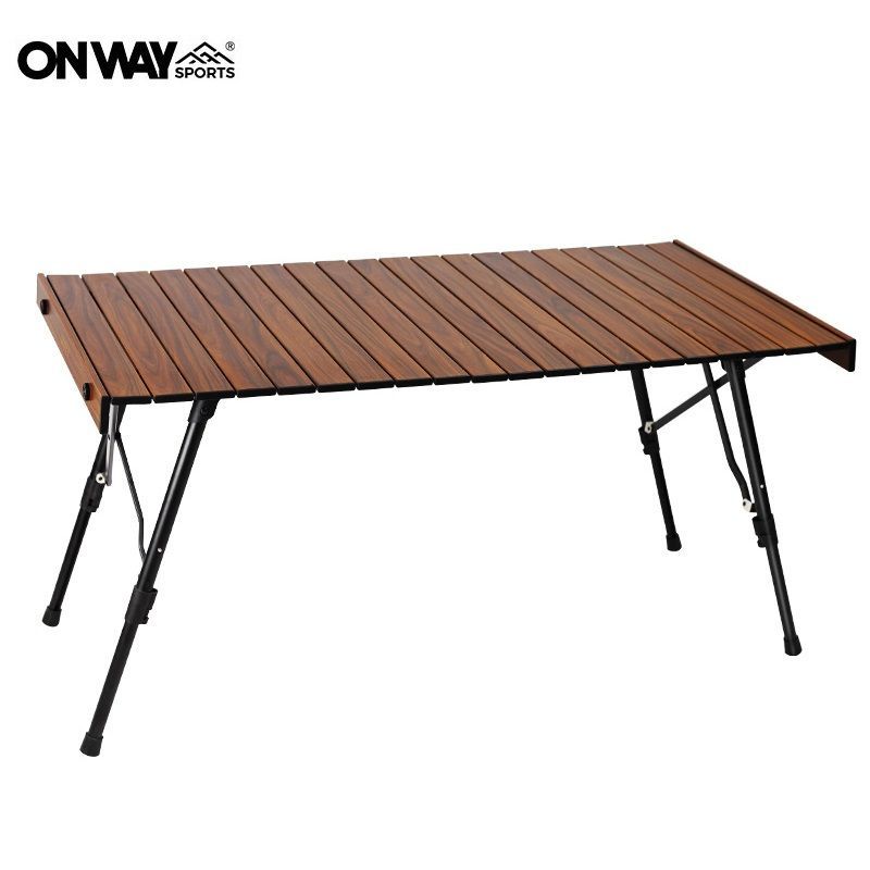 ONWAY SPORTS フォールディング ロールテーブル 1260-BR ONWAY SPORTS 3WAYアルミウッドロールテーブル Lサイズ OW
