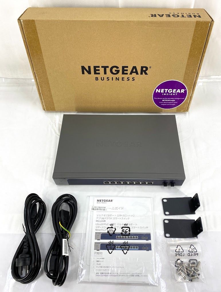 【美品】 【正規品】NETGEAR スイッチングハブ 10ポート 10G/5G/2.5G/1Gx4 MS510TXM-100AJS A0918 1018ML003 0120241015100436