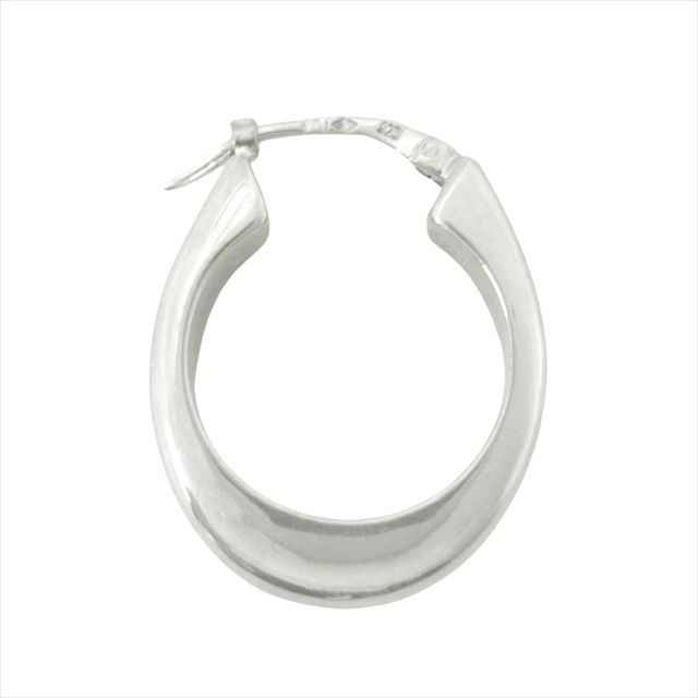 仕上げ済 シャネル CHANEL フープ ピアス 片耳 ロゴ 刻印 ジュエリー SV925 ビンテージ ヴィンテージ シルバー レディース◆８