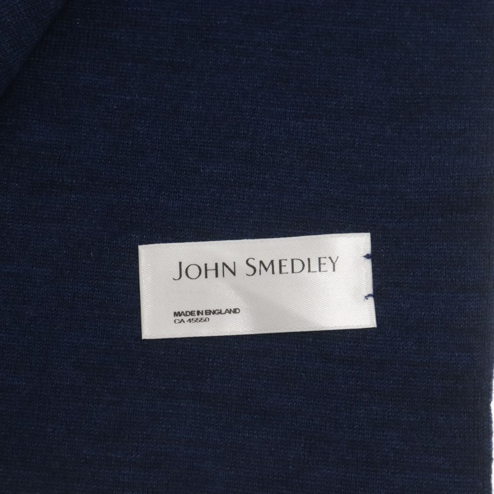 JOHN SMEDLEY (ジョンスメドレー) ウール ストール マフラー ネイビー