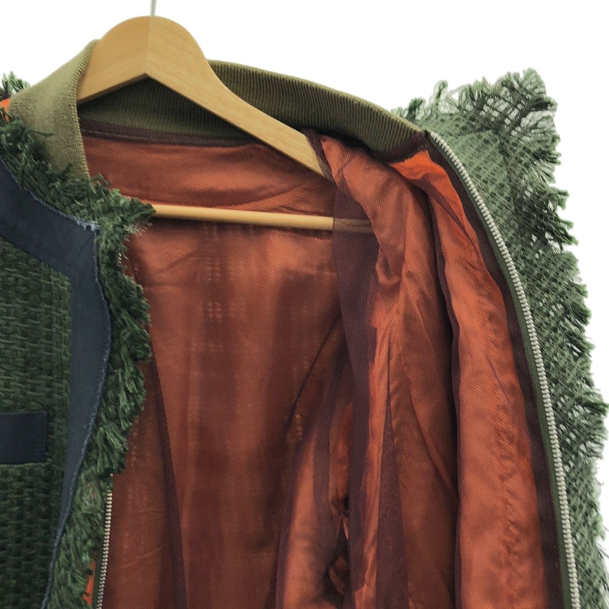 sacai / サカイ | MA-1 カットアウト ドッキング ツイード