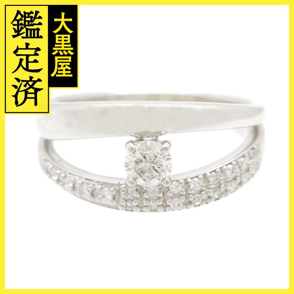 TSUTSUMI ツツミ ダイヤリング 指輪 PT900 プラチナ ダイヤモンド0.134 ...