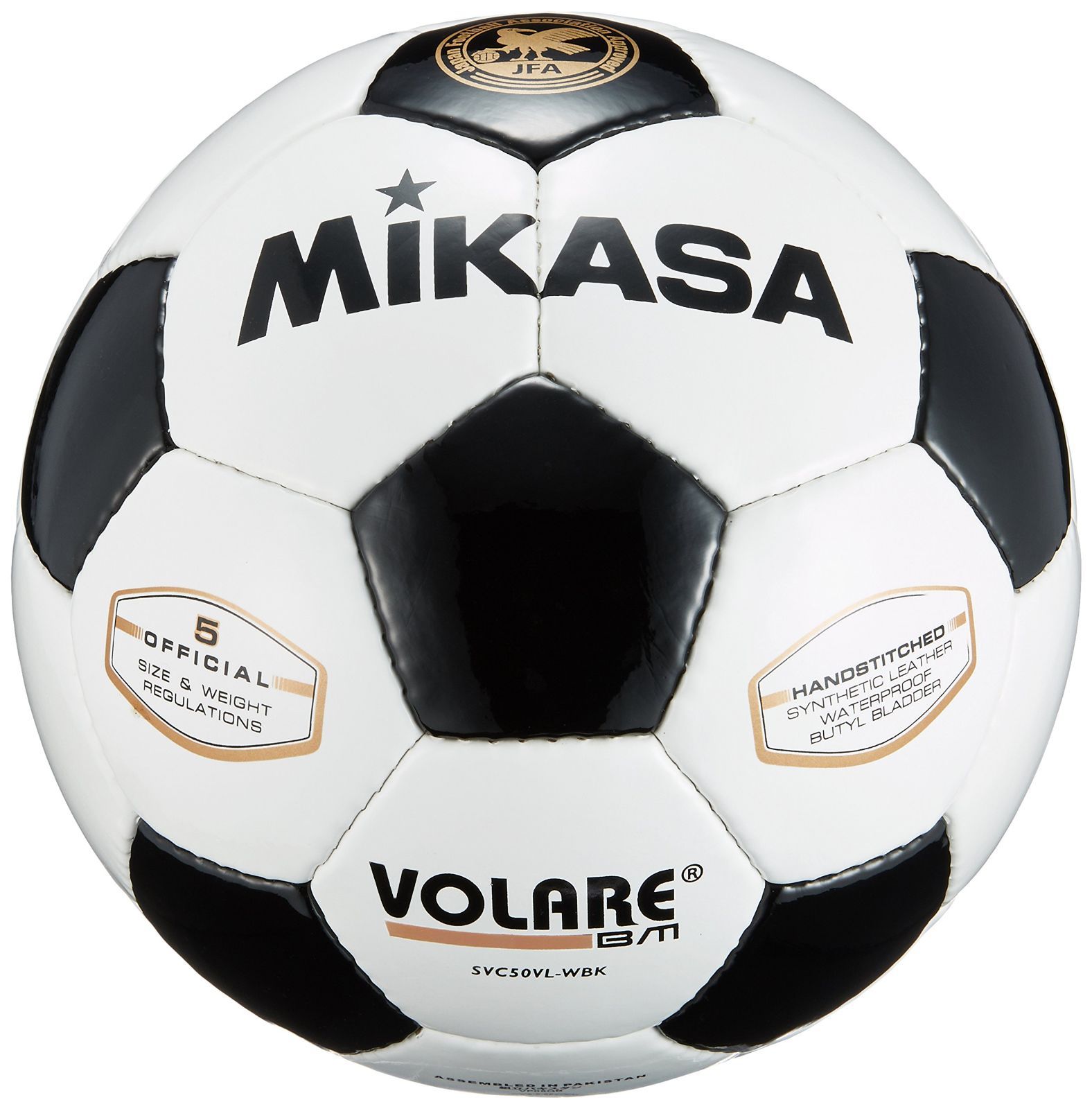 目玉 ミカサ SVC402SBC-YBK サッカーボール4号検定球 黄/黒