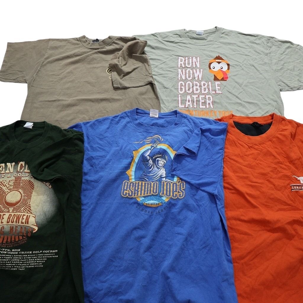 古着卸 まとめ売り カラーmix プリント 半袖Tシャツ 20枚セット 