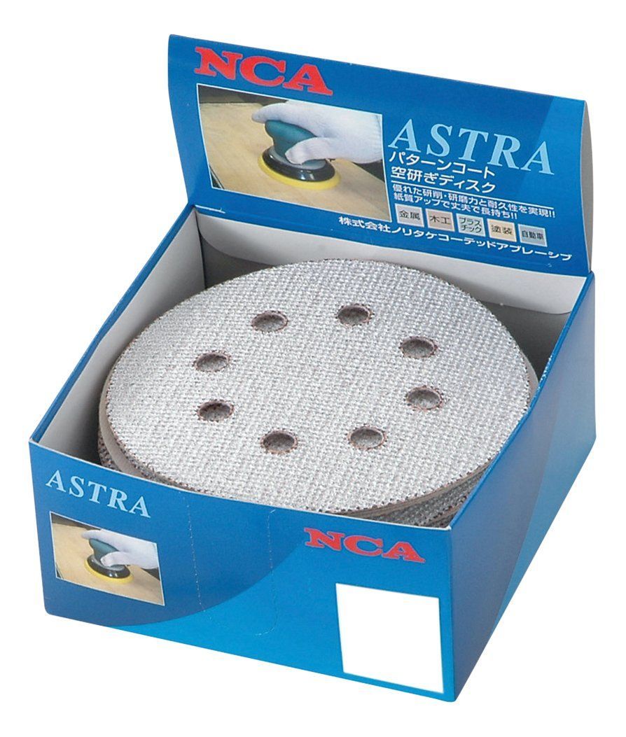 NCA ランダムサンダー用ペーパー 125mm A#120 50枚入