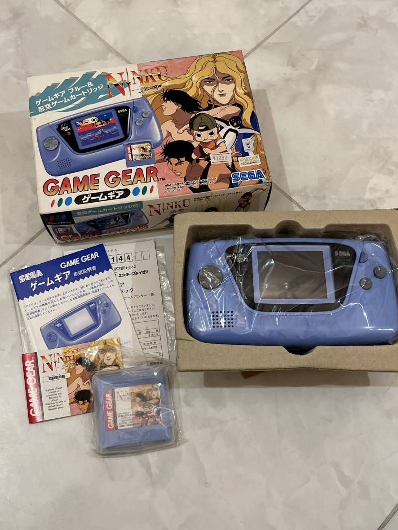 ♥品 SEGA GAME GEAR ゲームギア HGG-3210 BLUE NINKU 忍空 カセット 品!