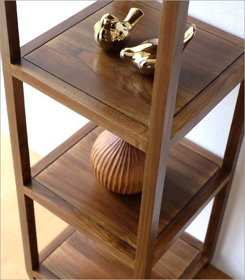 ギギliving アイアンとウッド ワイド3段シェルフ