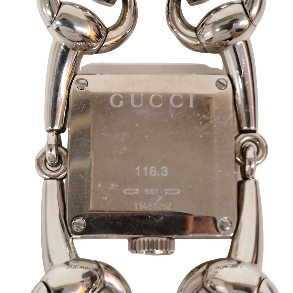 GUCCI グッチ 116.3 シニョーリア シェル文字盤 クォーツ レディース