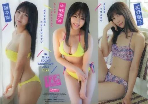 人気定番 中古】クリアファイル ミスYC2023 藤本南＆中野愛音＆板野優花 アイドル・芸能人グッズ