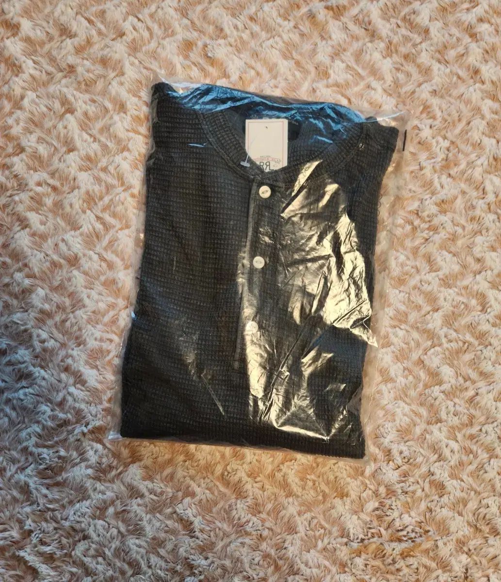 ダブルアールエル ワッフル ニット セーター ヘンリーネック シャツ XL RRL