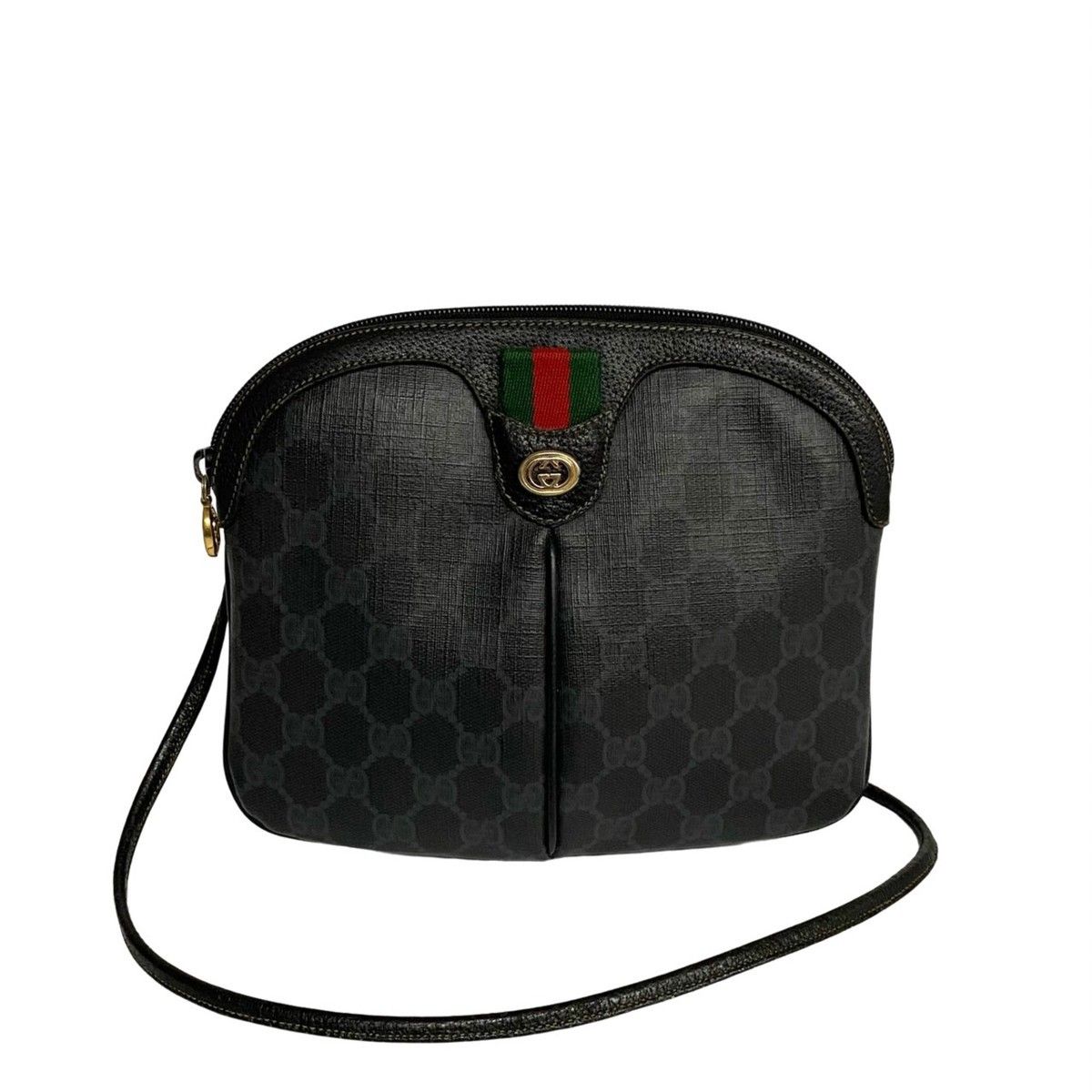 極 美品 GUCCI グッチ オールドグッチ ヴィンテージ シェリーライン GG ...