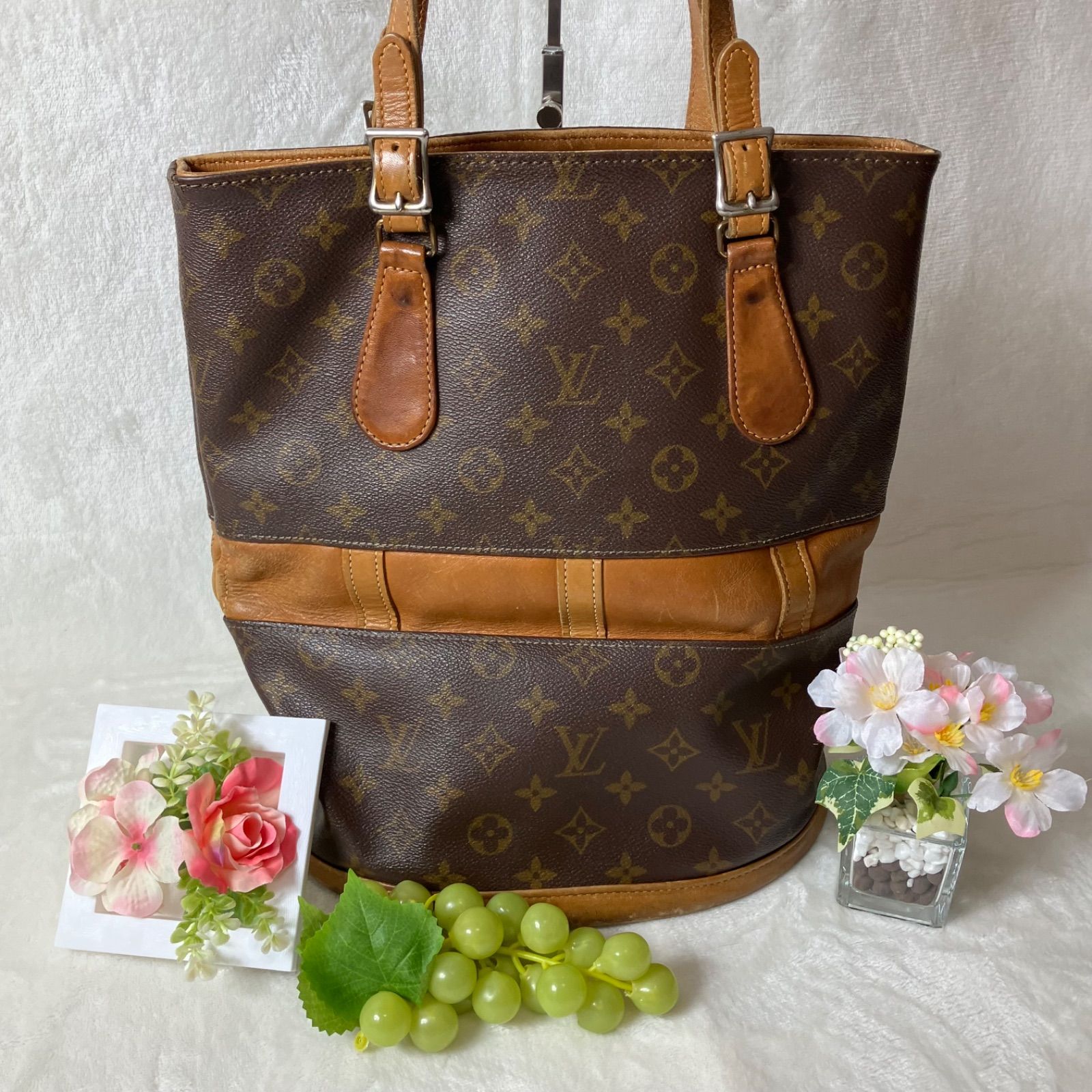 ルイヴィトン LOUISVUITTON モノグラム USAバケット GM T42236 ...