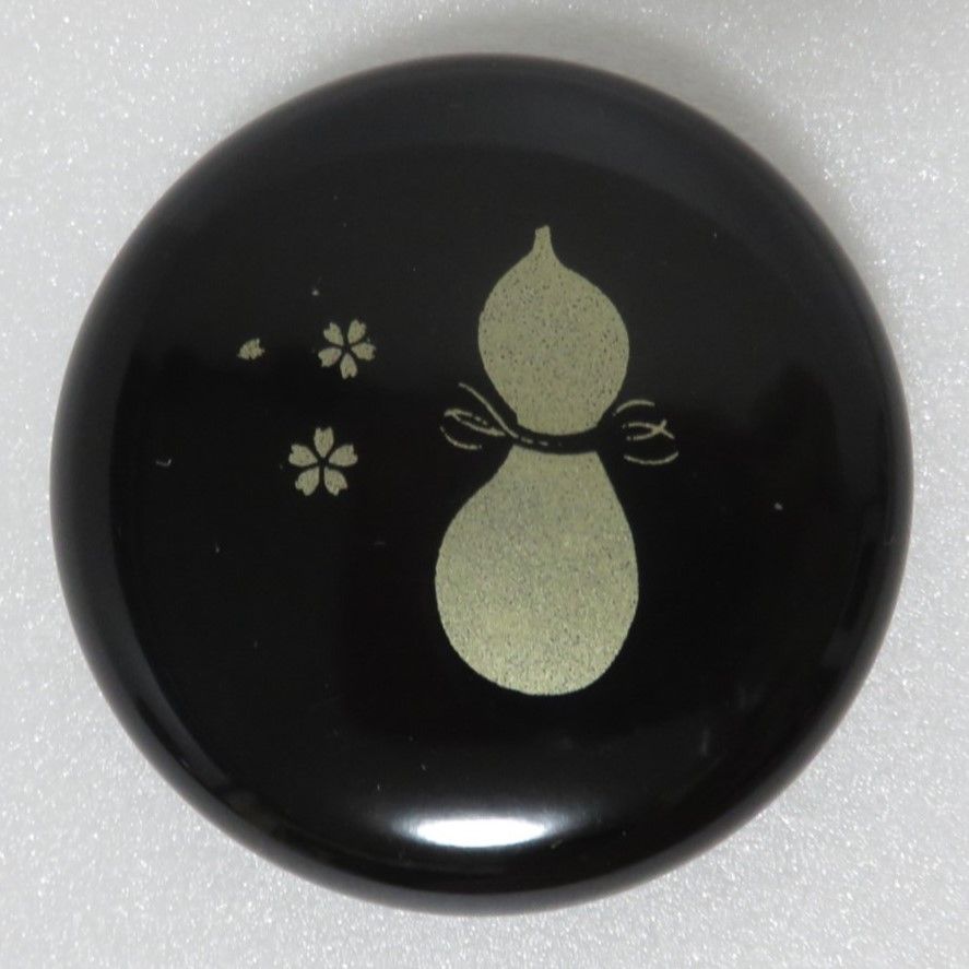 未使用 茶道具 木製 ひさご 弁当 千筋 梅蒔絵 内黒 5客揃え 懐石道具 紙箱 上等な懐石道具 五客揃 美品 | 古美術ささき