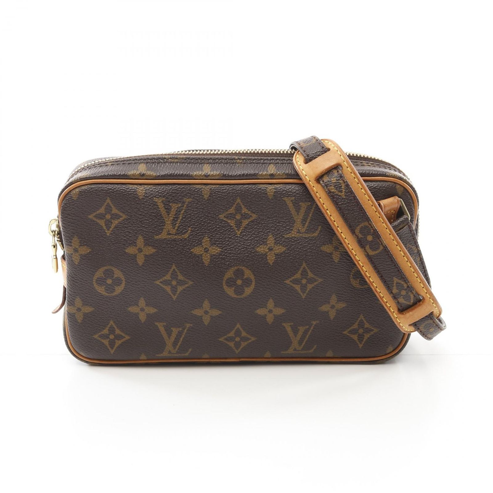 ルイ ヴィトン LOUIS VUITTON ショルダーバッグ マルリーバンドリエール M51828 PVCコーティングキャンバス レザー ポシェット マルリーバンドリエール レディース Used B
