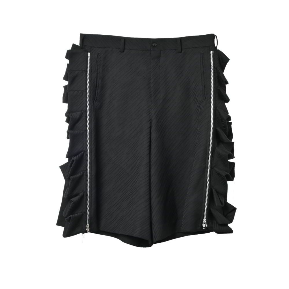 COMME des GARCONS HOMME PLUS 2025SS フリル付き サイドジップ