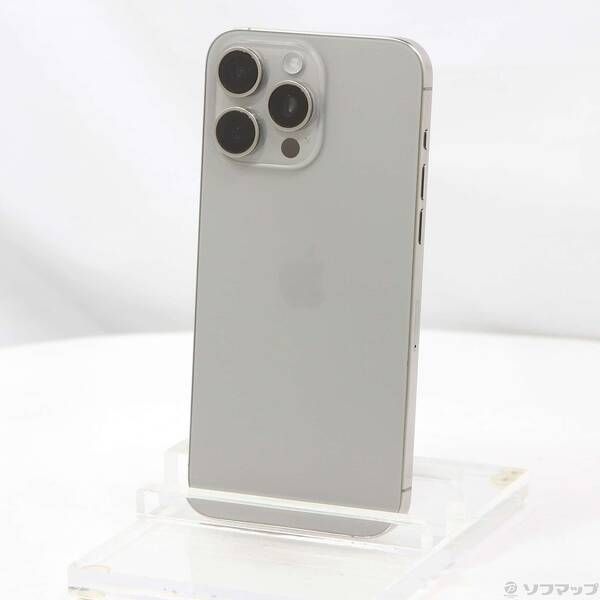 (美品)512GB iPhone 15 Pro ナチュラルチタニウム 本体 iPhone 15 Pro 512GB - ナチュラルチタニウム（SIMフリー）[整備