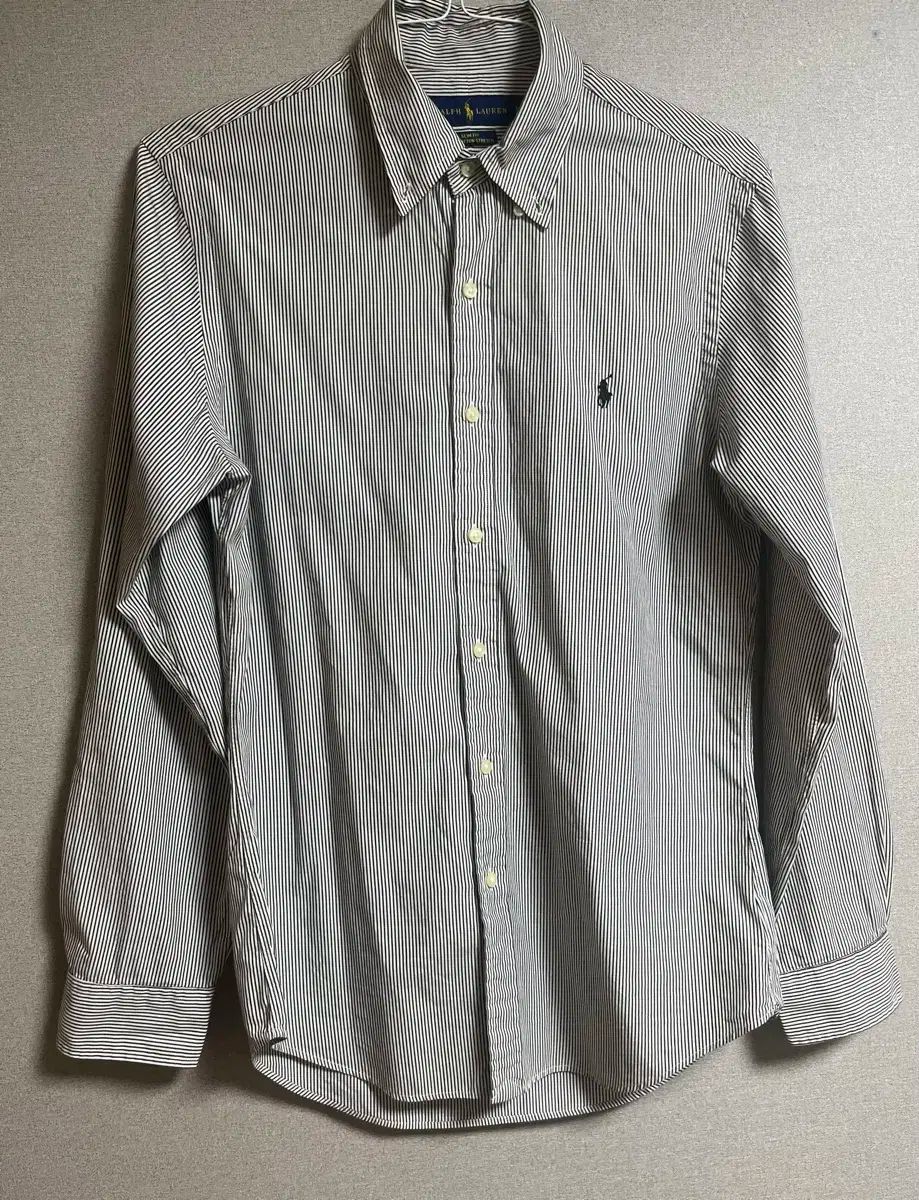 ポロ Ralph Lauren ラルフローレン クラシック 黒 ストライプ シャツ スリムフィット M