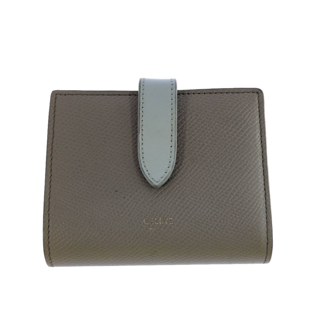 CELINE グレー 二つ折り財布 楽天市場】セリーヌ CELINE 二つ折り財布 ミディアムストラップ