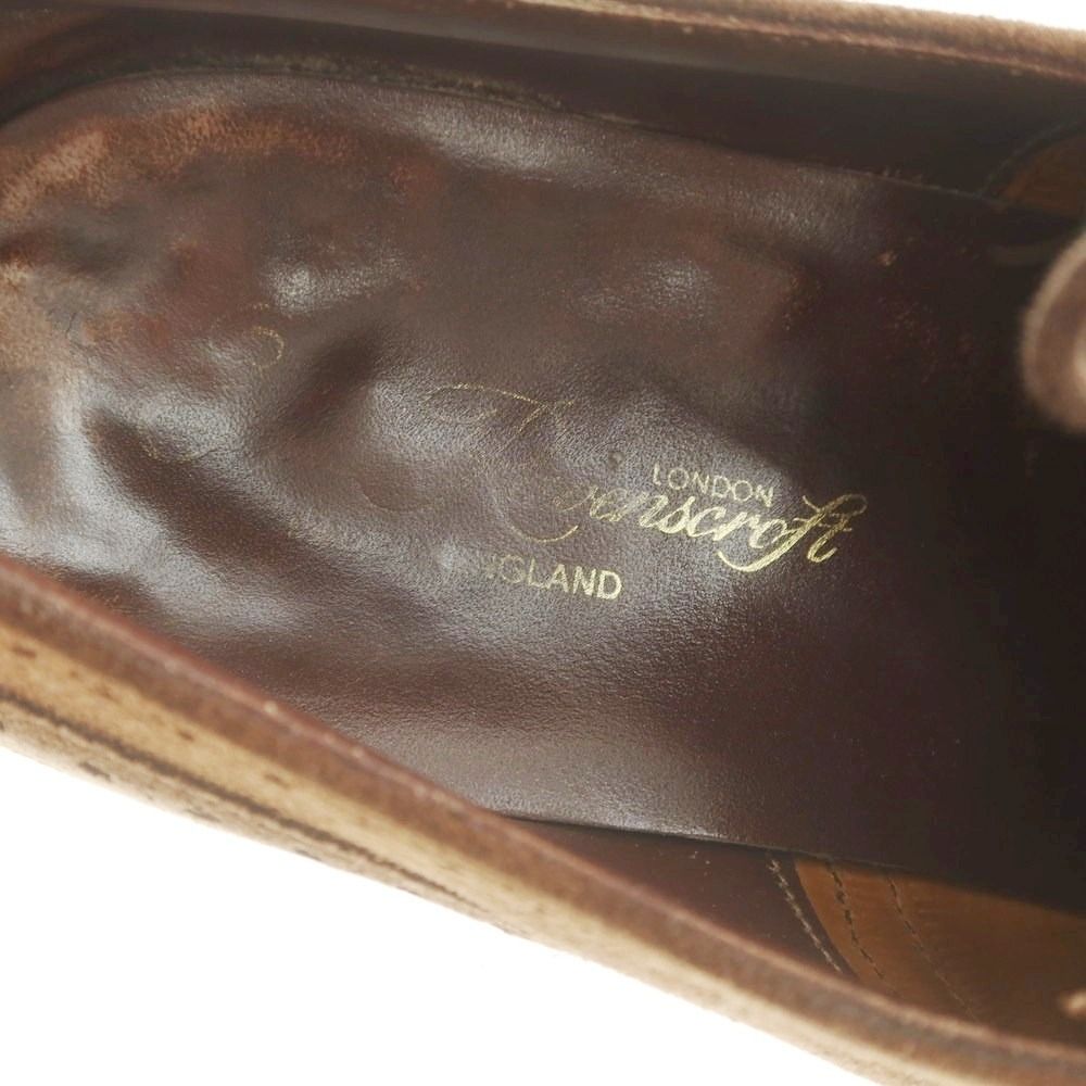 イード アンド レーベンスクロフト Ede - Ravenscroft CHEANEY製 スエード ウイングチップ ドレスシューズ ブラウン サイズ8 メンズ