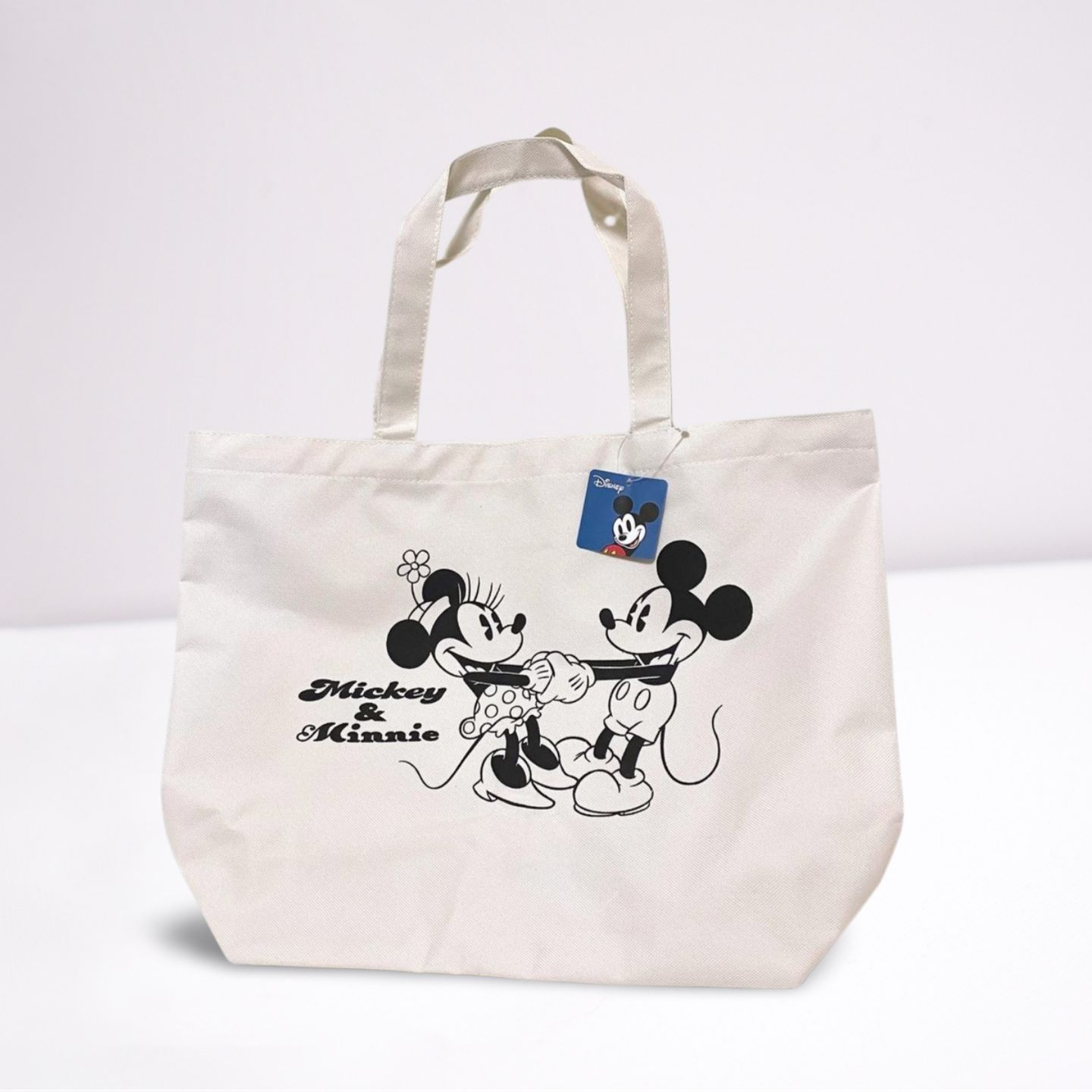ディズニー ミッキー ミニー トートバッグ エコバッグ ホワイト