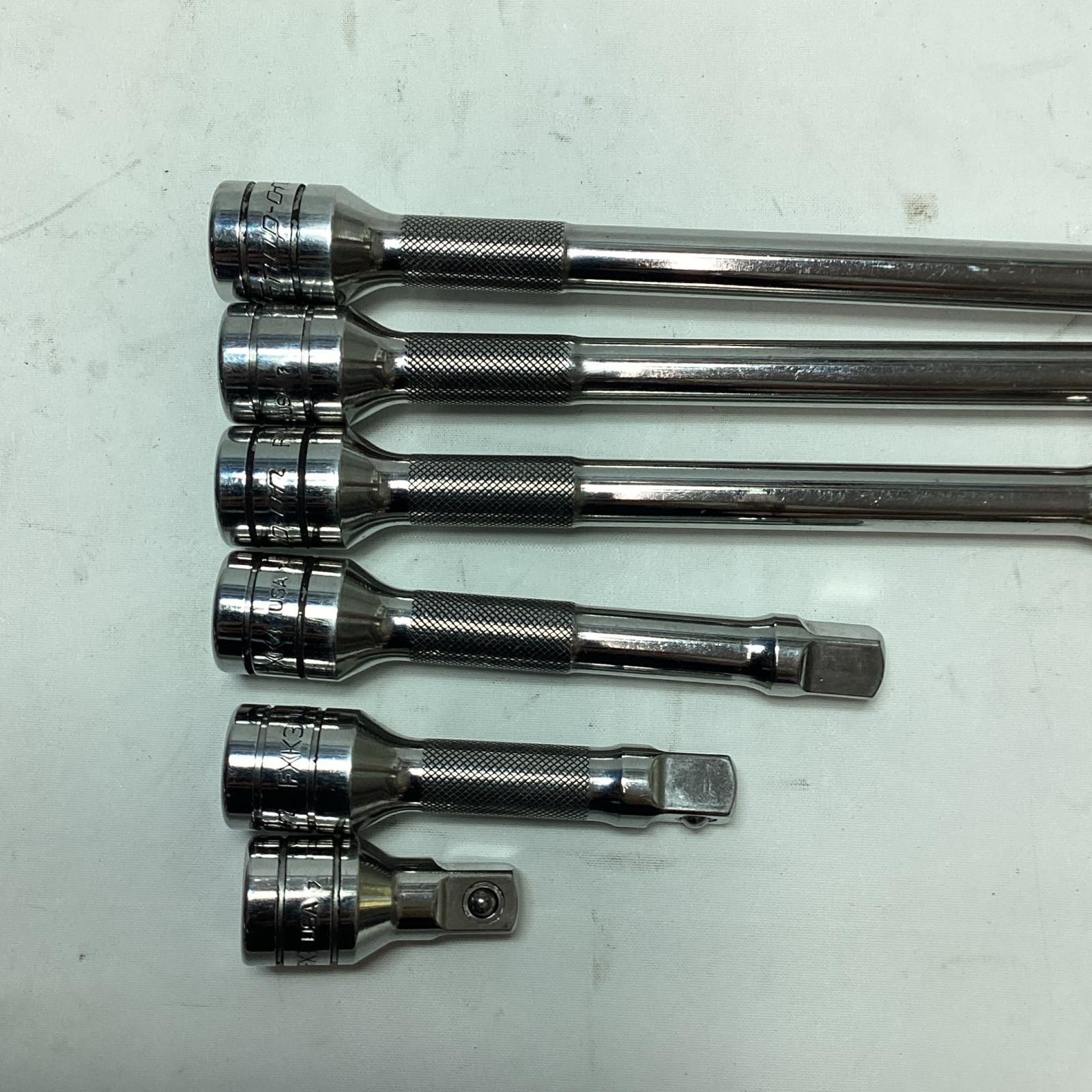 Snap-on スナップオン 工具 エクステンションバー6本セット FX1 FXK3 FXK4 FXK6 FXK8 FXK11