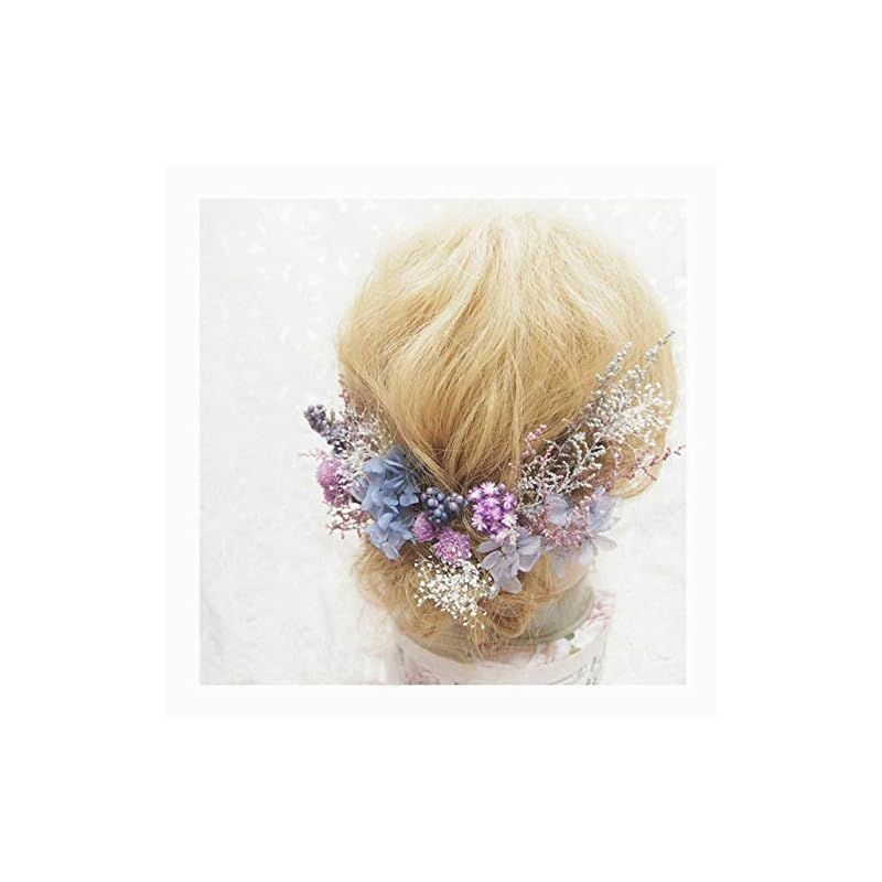 Lulu s ルルズ ヘッドドレス プリザーブドフラワー アーティシャルフラワー ウェディング ブライダル ヴィンテージピンクパープル Lulu s-1088 NOITHATQUANGTHANH_NET