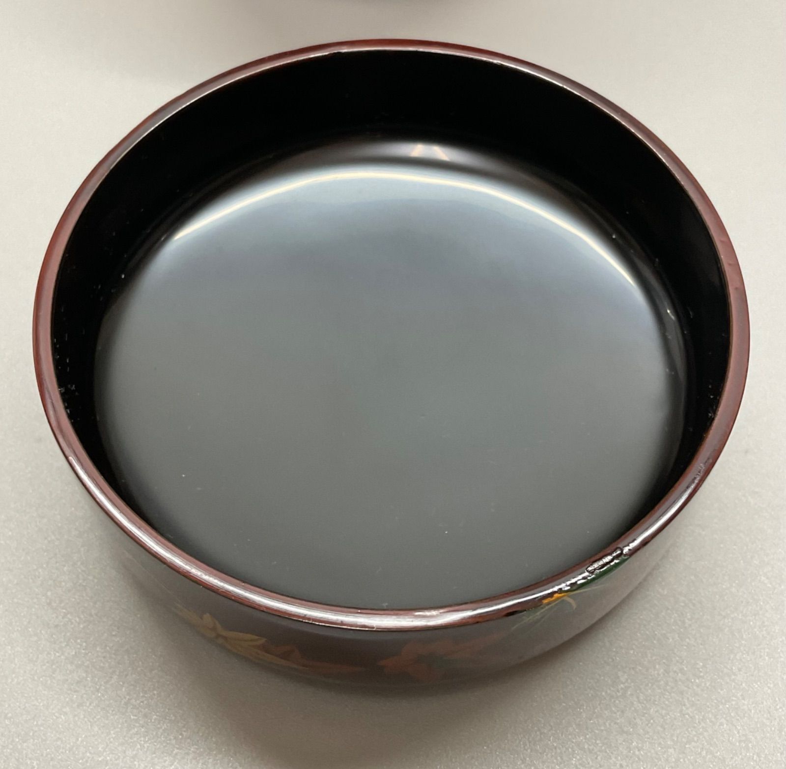 S14 中村宗悦 白檀塗紅葉 棗 なつめ 共箱 茶道具 茶器 重さ 48.1g 
