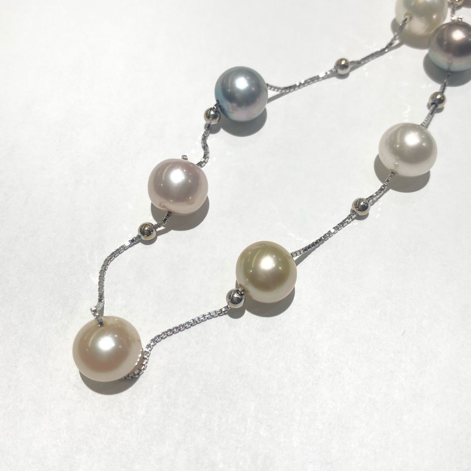 人気?TASAKI タサキ K18 ホワイトゴールド パールステーション 