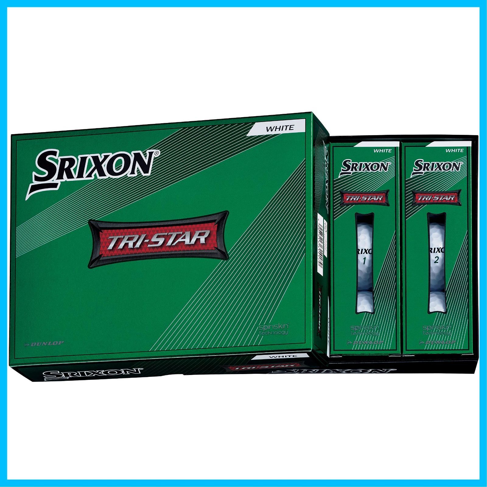 【特価セール】ダンロップ ゴルフボール SRIXON TRI-STAR DUNLOP 2022年モデル 1ダース(12個入り) ホワイト