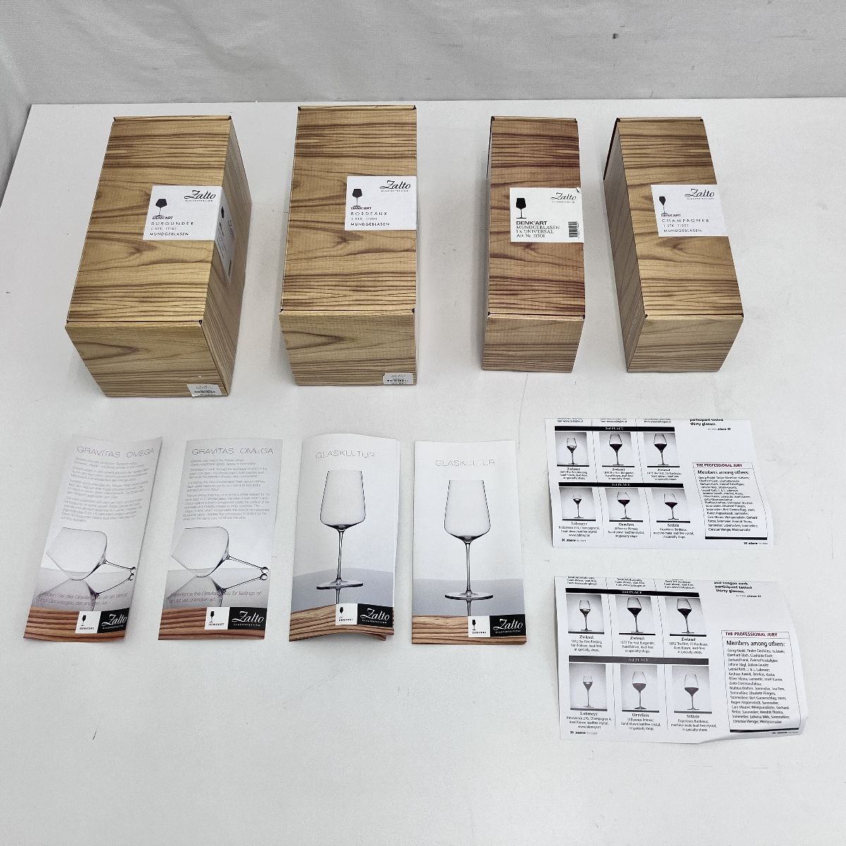 Zalto ザルト ワイングラス 4点おまとめ ボルドー ブルゴーニュ シャンパン お酒