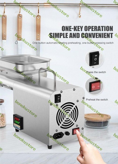 低温圧搾|高温圧搾 オイルプレスマシン 油絞り機電動 搾油機 家庭用|業務用オイルプレス全自動温度制御ステンレス製多機能で長時間作業