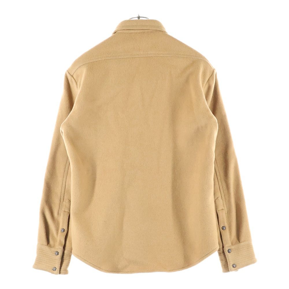 CHROME HEARTS クロムハーツ ARMY FBRC BS FLUER アーミーシャツ BSフ ボタンウールミリタリー長袖シャツ ブラウン