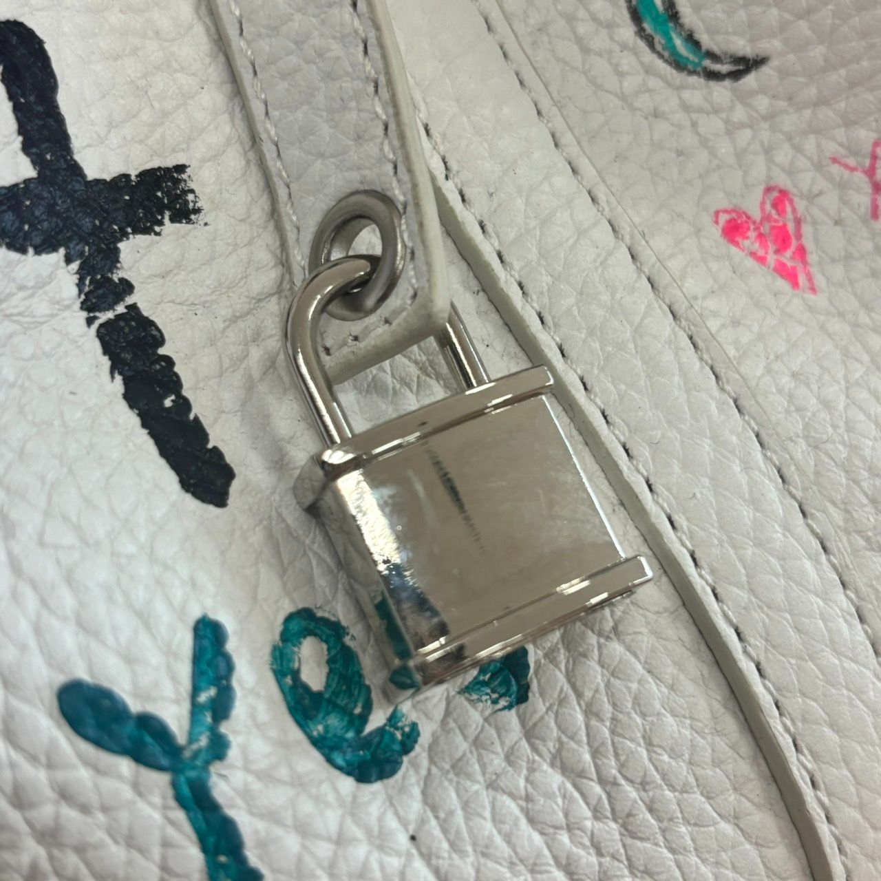 EL6】GUERNIKA CUBE BAG ゲルニカ キューブバッグ 白 ホワイト 本牛革