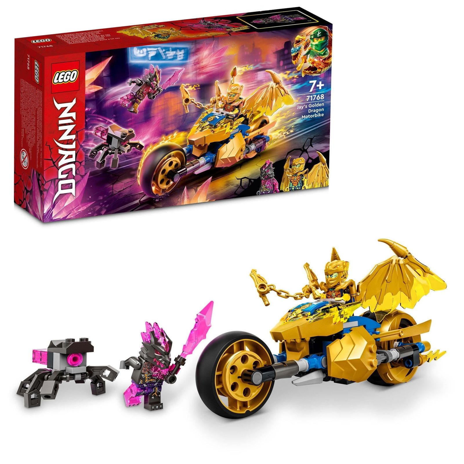 レゴ(LEGO) ニンジャゴー ジェイのゴールデン・ドラゴンバイク 71768 おもちゃ ブロック プレゼント 忍者 にんじゃ バイク 男の子 7歳以上 [ゴールデン・ドラゴンバイク]