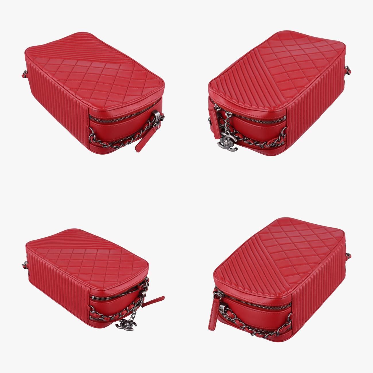 カメラケースレッドレザーA9265620614390