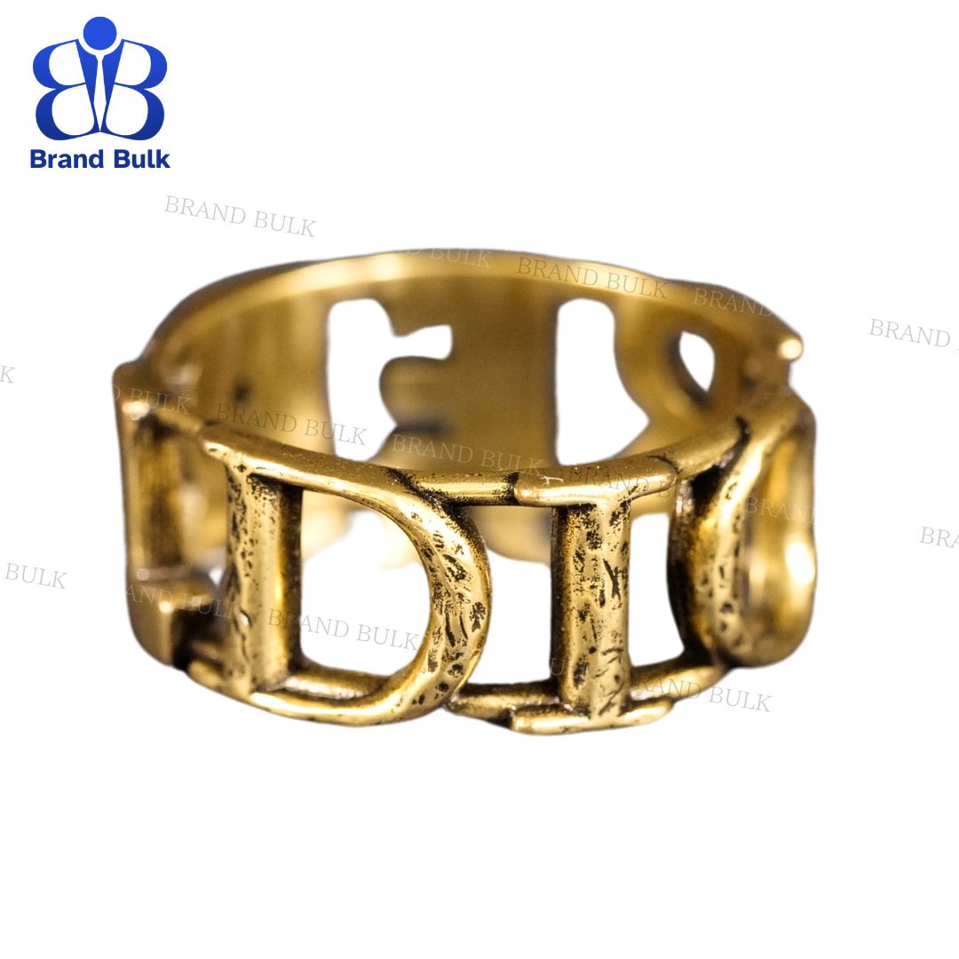 【美品　正規品】DIOR ゴールドリング L サイズ Dior(ディオール) ロゴリング 指輪 ゴールド シルバー (Dior