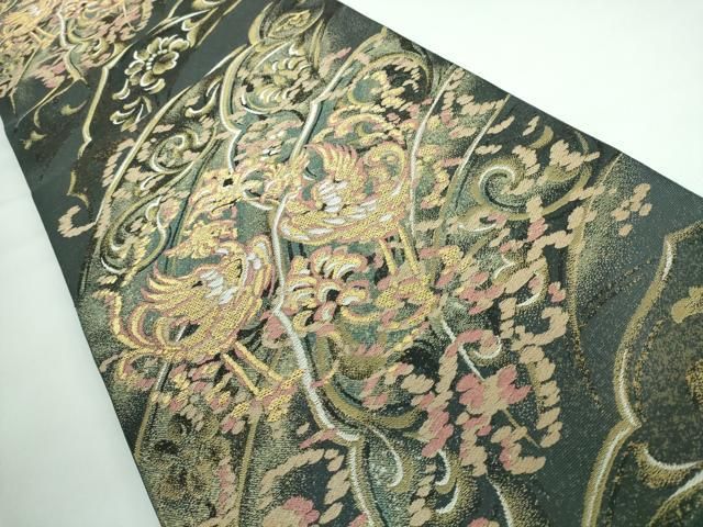 平和屋本店□極上 世界的人形師 辻村寿三郎 ジュサブロー 六通柄袋帯  