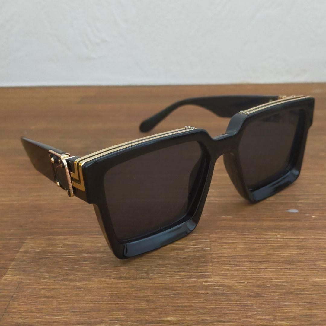 ミリオネア型 サングラス ラッパー ヒップホップ ブラック レゲエ