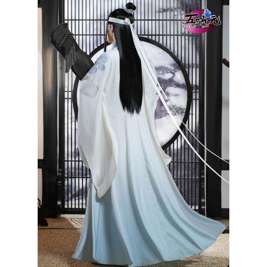 【公式正規品】 魔道祖師 藍忘機 藍湛 成年 コスプレ 衣装 猫屋小舗 喵屋小舗 猫屋小舗 魔道祖師 公式衣装 コスプレ 藍忘機 成年ver 紗衣