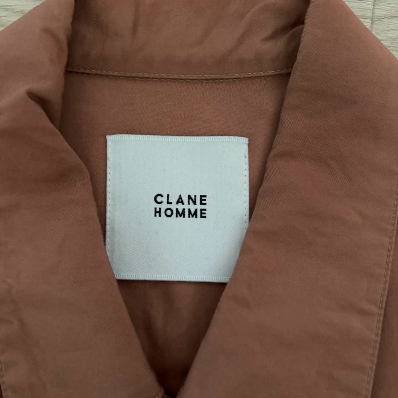 c290 CLANE HOMME クラネ LI LI Y コーチジャケット ピンクベージュ 