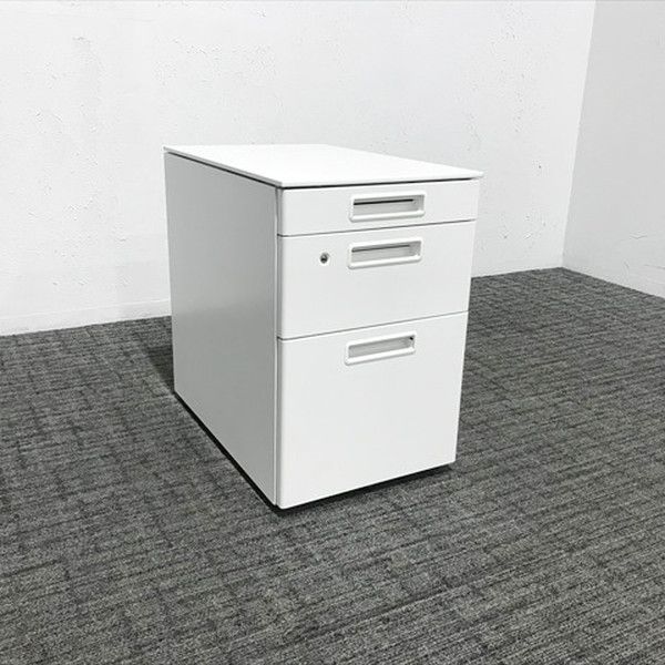 インサイドワゴン 3段 インベント サイドキャビネット デスクワゴン コクヨ ホワイト