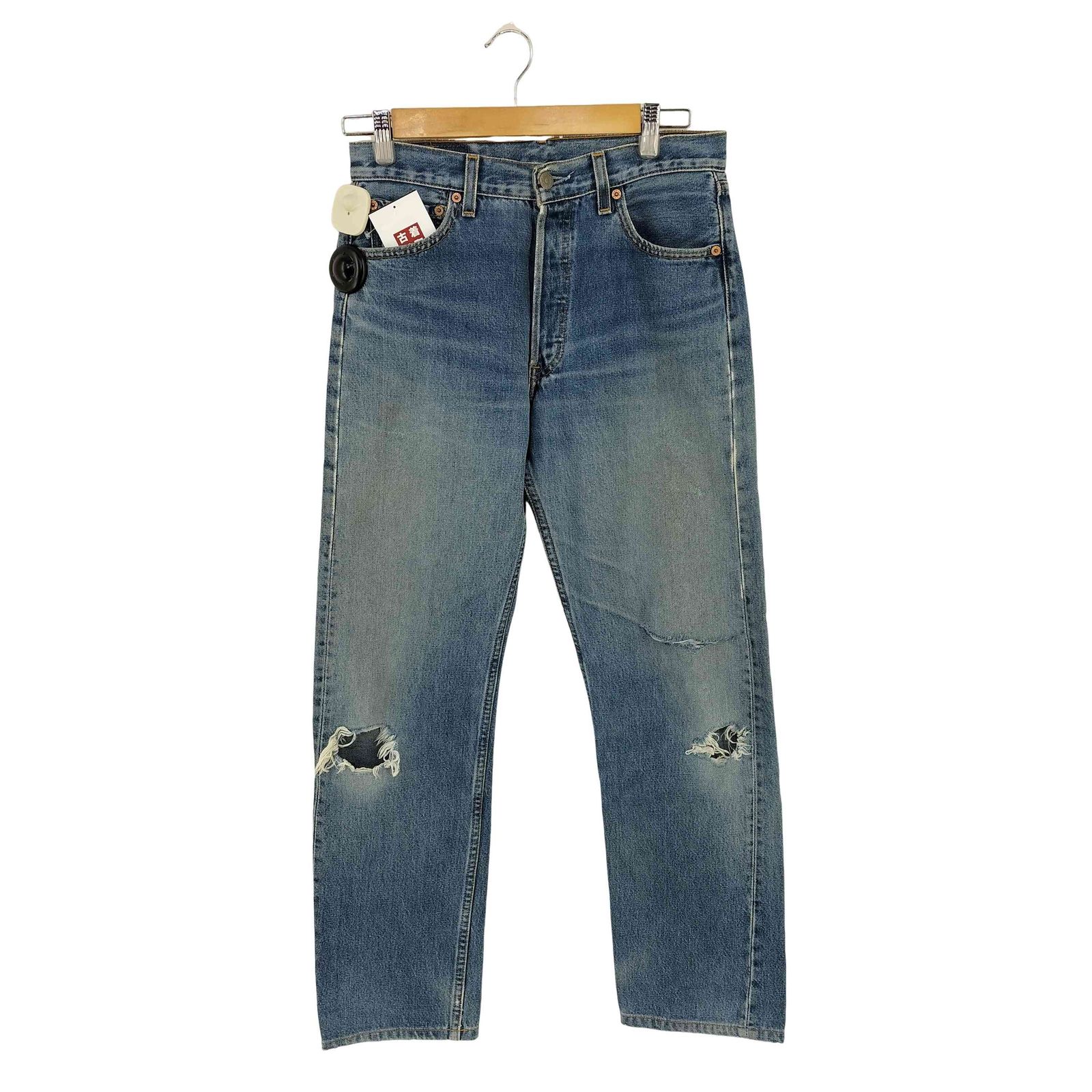 00s　Levi's 501　USA製　デニム　W30 L32　ボタン裏553 00s USA製 Levi's 501 ボタン裏 553 紺 - メルカリ