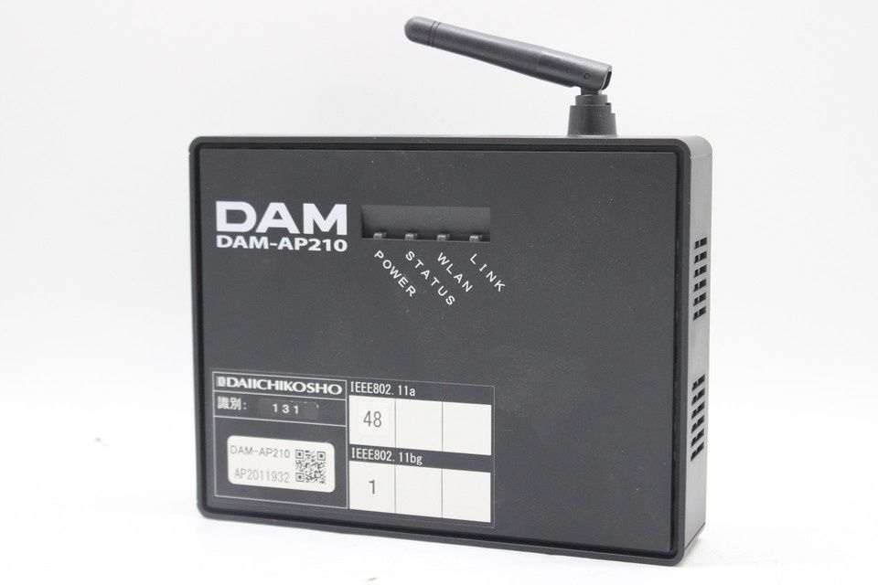 【新品】DAIICHIKOSHO DAM-AP210 ワイヤレスLANのAP 現状品 第一興商 DAM アクセスポイント DAM-AP210 カラオケ