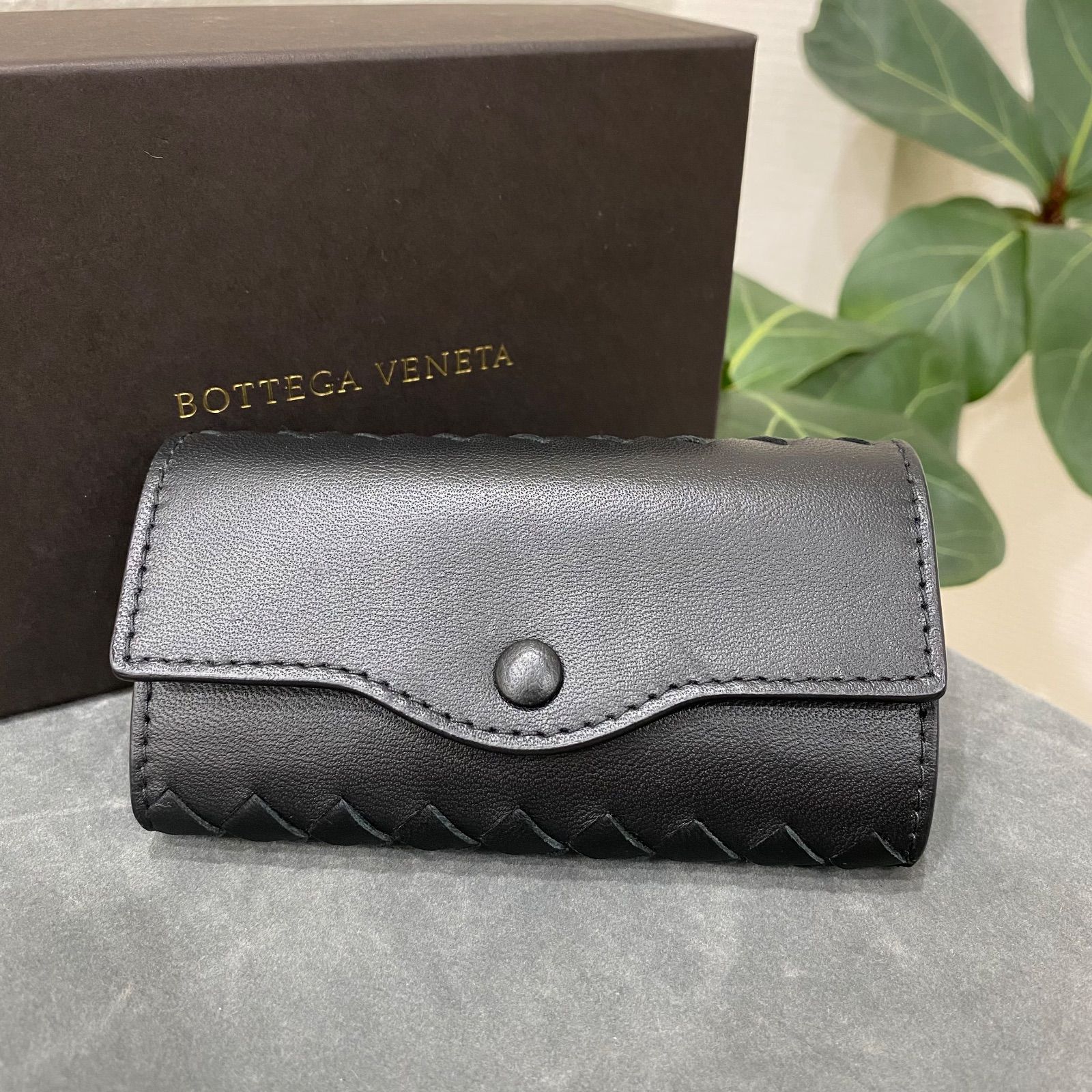 BOTTEGA VENETA ボッテガヴェネタ キーケース イントレチャート レザー