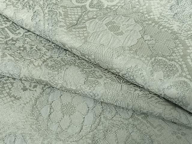 平和屋着物●上質な色無地　草花地紋　豆がら茶色　正絹　逸品　AABB6431zg 平和屋着物○上質な色無地 草花地紋 豆がら茶色 正絹 逸品 AABB6431zg